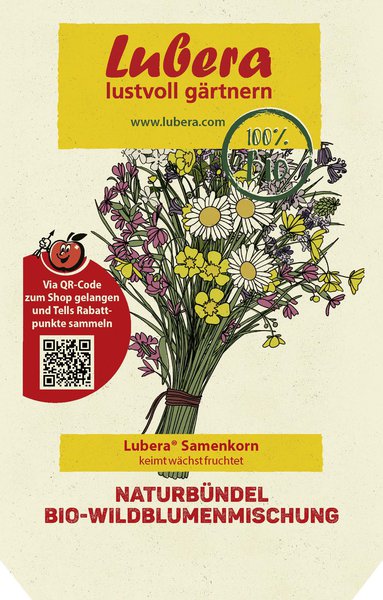 Naturb�ndel Bio-Wildblumenmischung f�r Romantiker