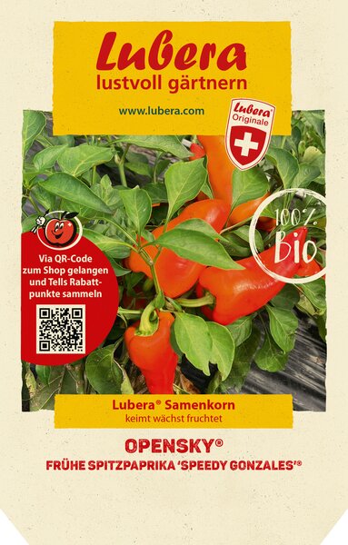 Lubera Samenkorn, Samen, Open Sky, Paprika, Speedy Gonzales