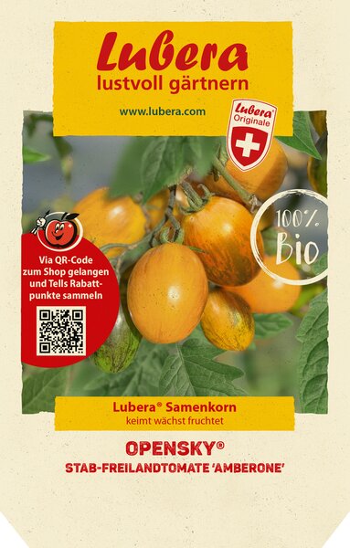 Lubera Samenkorn, Samen, Open Sky, Tomaten, Freiland, Amberone