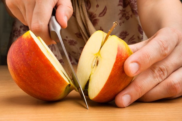 Couper des pommes